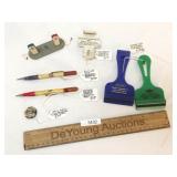 Lot of 7 Gas and Oil Advertising Items, Vintage