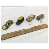 Lot of 4 Diecast Toy Cars, Vintage