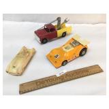 Lot of 3 Toy Cars or Trucks, Vintage