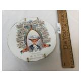 Advertising Calendar Plate, M.G. baker Abbottstown