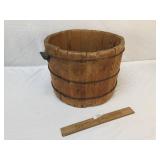 Wood Bucket or Pail, Antique