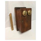 Oak Telephone or Phone, Antique