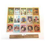 Lot of 15 Baseball Trading Cards, Vintage