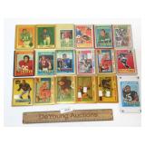 Lot of 18 Football Trading Cards, Vintage