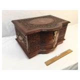 Jewelry Box, Carved Wood, from Iraq