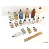 Lot of 18 Bottles, Vintage or Antique