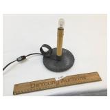 Lamp, Candlestick on Tin Holder, Vintage