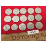 Lot of US Coins, Kennedy Halves and Susan B. Antho