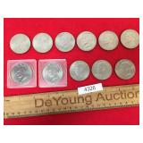 Lot of US Coins, Eisenhower Dollars