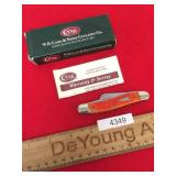 Case XX Folding Pocket Knife, Tangerine Bone Handl