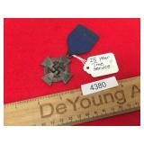 WWII Era German Nazi 25 Year True Service Medal