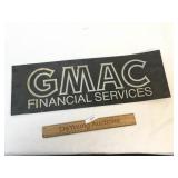 GMAC Financial Services Sign, VIntage