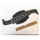 Hindman Cast Metal Plaque