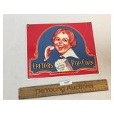 Porcelain Sign, Cretors Popcorn, Modern
