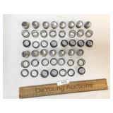 Lot of 15 Reflector Glass Marbles for Signs, Vinta