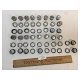 Lot of 16 Reflector Glass Marbles for Signs, Vinta