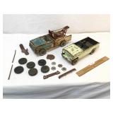 Lot of 2 Tonka Trucks and Spare Parts, Vintage