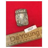 Match Safe, Art Nouveau, Sterling Silver, Antique