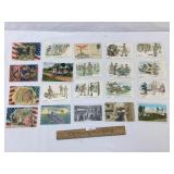 Lot of 20 Postcards, Military, Vintage or Antique