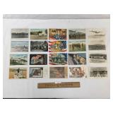 Lot of 20 Postcards, Military, Vintage or Antique