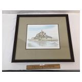 Print, MarÃ©e Haute Au Mont Saint Michel by J. C.