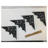 Lot of 4 Shelf Brackets, Vintage or Antique