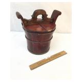 Wood Bucket or Pail, Asian, Antique