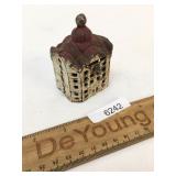 Coin, Dime or Penny Bank, Building, Small, Antique