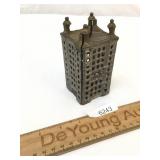 Coin, Dime or Penny Bank, Building, Tall, Antique