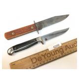 Lot of 2 Fixed Blade Knives