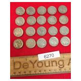 Lot of 20 Buffalo Nickels