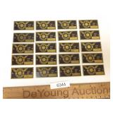 Lot of 20 Brass ID Plates, Star Motor Company Balt