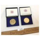 Lot of 2 Commemorative Medals, American Revolution