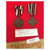Lot of 2 German Military Badges with Ribbons