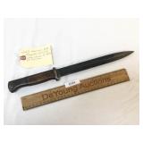 WWII Era German Military K98 Bayonet S/177G