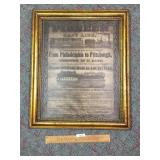 Pioneer Fast Line, Railroad or Train Broadside Adv