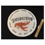 Seafood Kitchen Wood Sign