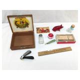 Lot of 10 Advertising Items, Vintage or Antique