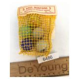 Lot of 5 Glass marbles by Paul Bunyan