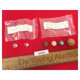 Lot of 6 Marbles, Flint and Others