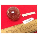 Swirl Glass Marble by Charles Gibson, Extra Large