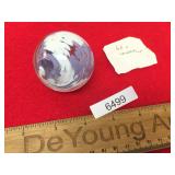 Swirl Glass Marble by George Willard, Extra Large