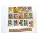 Lot of 15 Baseball Trading Cards, Vintage