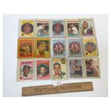 Lot of 15 Baseball Trading Cards, Vintage