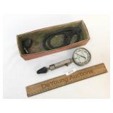 Snap On Tools Compression Test Gauge, Vintage