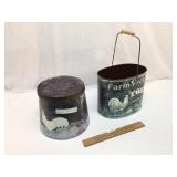 Lot of 2 Decor or Decorative Metal Items