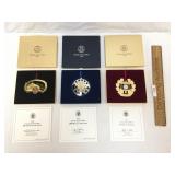 Lot of 3 United States Mint Christmas Ornaments