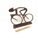 Brass or Bronze Sculpture, Bicycle or Bicyclist