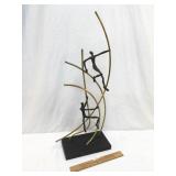 Brass Sculpture, Men Climbing