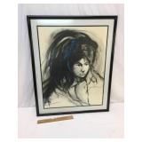 Print, Female Portrait by N. W. Jackson